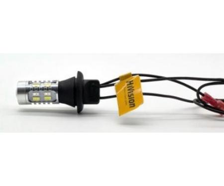 Дневные ходовые огни DRL HiVision NEW с функцией поворотника 1156/150 градусов S25 желтый-желтый