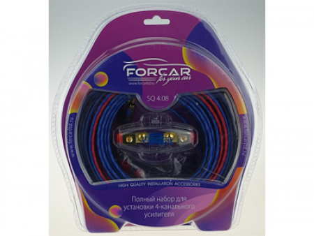 FORCAR SQ-4.08 уст.комплект проводов 4-канального усилителя