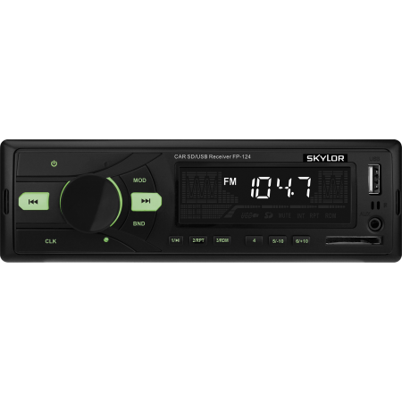 SKYLOR FP-124 green 24v 2x50 MP3, USB, AUX, SD-card автопроигрыватель