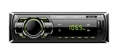 SKYLOR FP-302 green 2x40 MP3, USB, AUX, SD-card автопроигрыватель