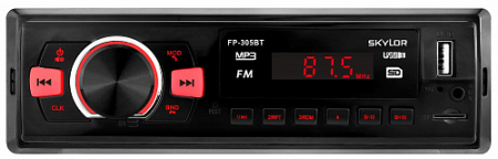 SKYLOR FP-305BT red, MP3, USB, AUX, SD-card автопроигрыватель